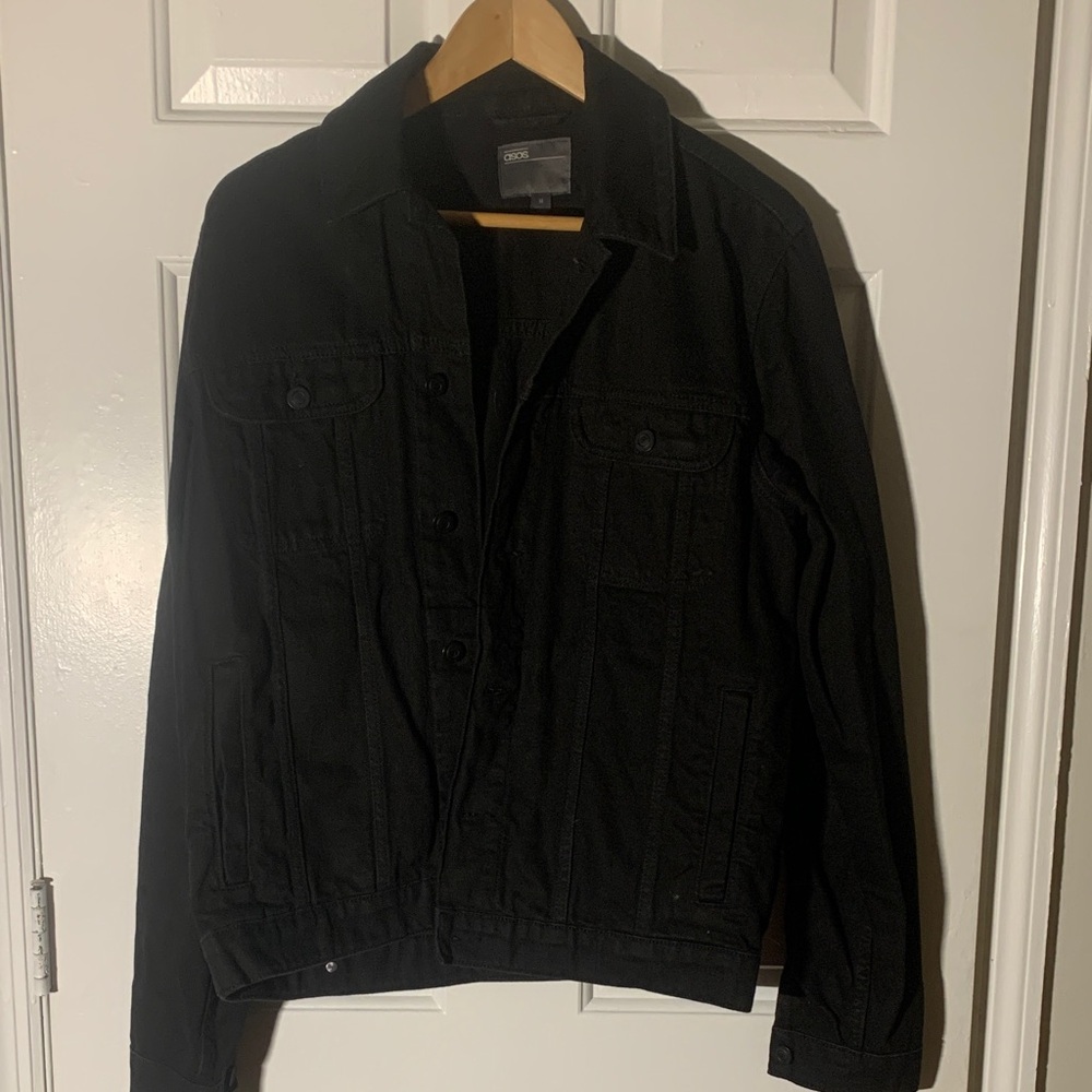 ASOS black denim jacket LIKE NEW